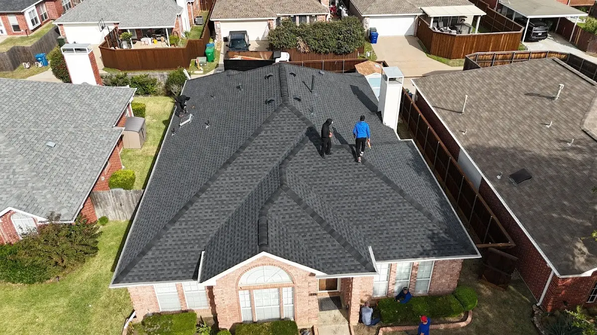 Commercial Roofing work in progress on a Rio Vista property